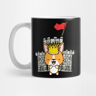 Funny corgi is the king of the castle Mug